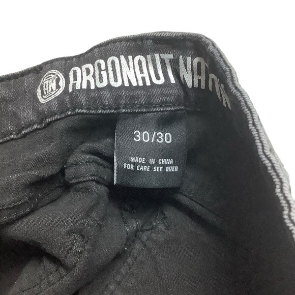 Argonaut Nation Sz 30W 30L Slim Black Distressed - Picture 3 of 7